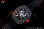 Richard Mille - RM35-02 Rafael Nadal Black NTPT/RU Blk/Blk/Red Rehaut Skeleton UMI RMAL1 Free Sprung | 리차드 밀 - RM35-02 라파엘 나달 블랙 NTPT/RU 블랙/블랙/레드 리하우트 스켈레톤 UMI RMAL1 프리 스프렁