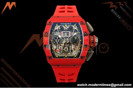 Richard Mille - RM11-03 Annual Calendar Flyback Chrono Red Carbon NTPT/RU Skeleton ABMF RMAC3