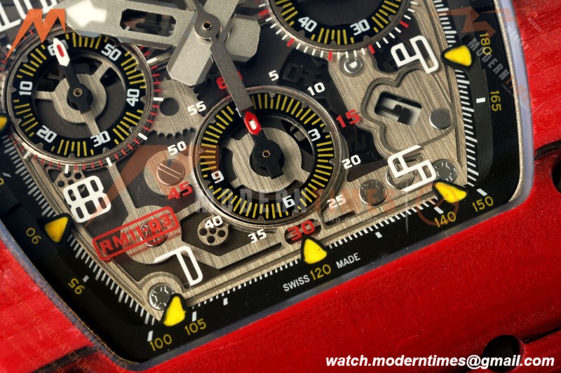 Richard Mille - RM11-03 Annual Calendar Flyback Chrono Red Carbon NTPT/RU Skeleton ABMF RMAC3