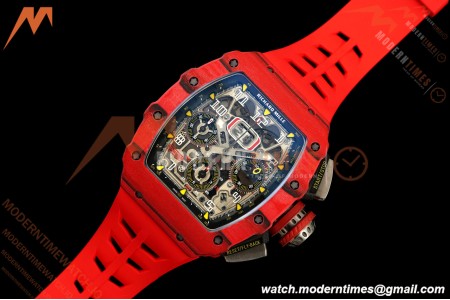 Richard Mille - RM11-03 Annual Calendar Flyback Chrono Red Carbon NTPT/RU Skeleton ABMF RMAC3