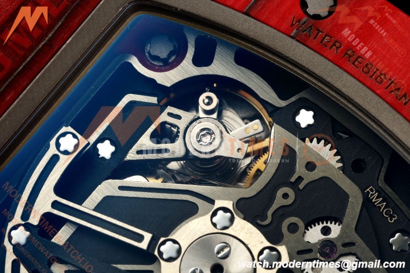Richard Mille - RM11-03 Annual Calendar Flyback Chrono Red Carbon NTPT/RU Skeleton ABMF RMAC3