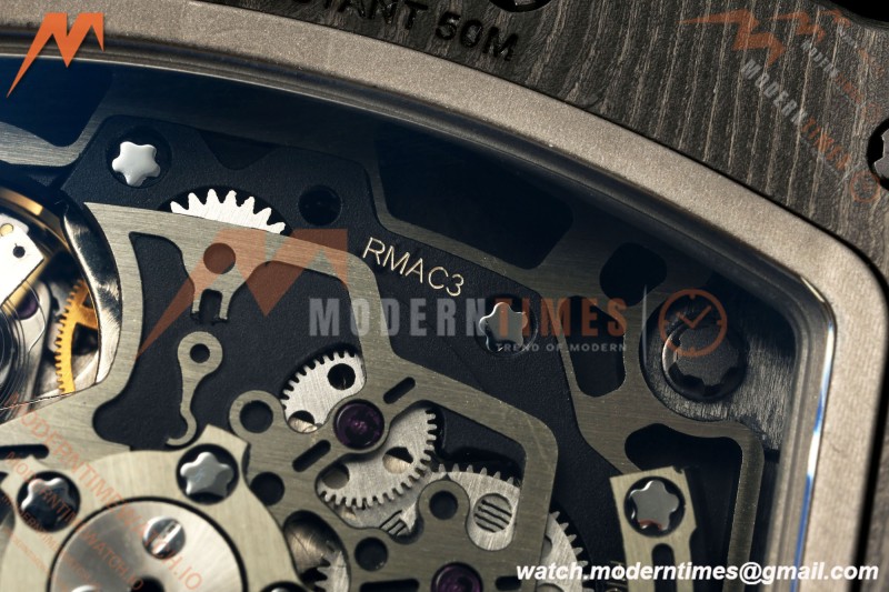 Richard Mille - RM11-03 Annual Calendar Flyback Chrono Black Carbon NTPT/RU Skeleton ABMF RMAC3