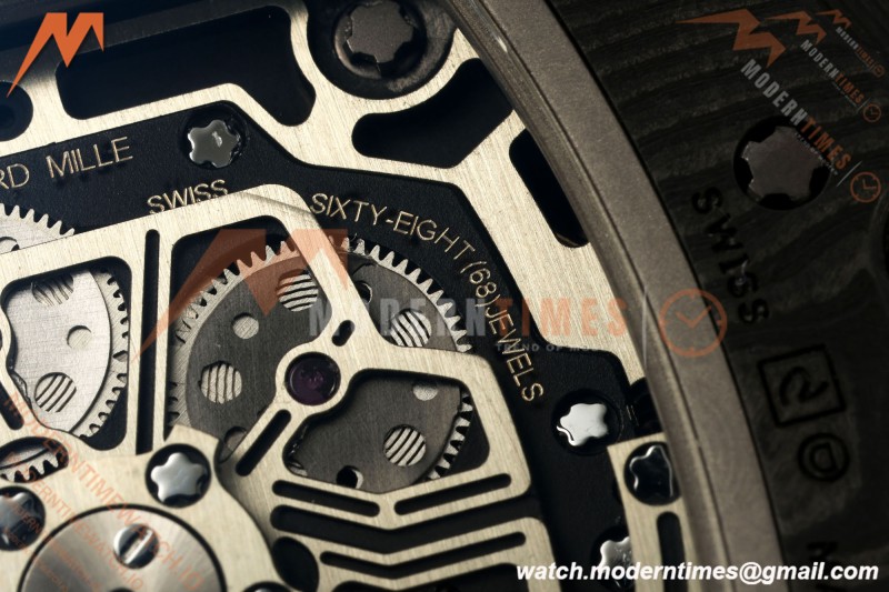 Richard Mille - RM11-03 Annual Calendar Flyback Chrono Black Carbon NTPT/RU Skeleton ABMF RMAC3