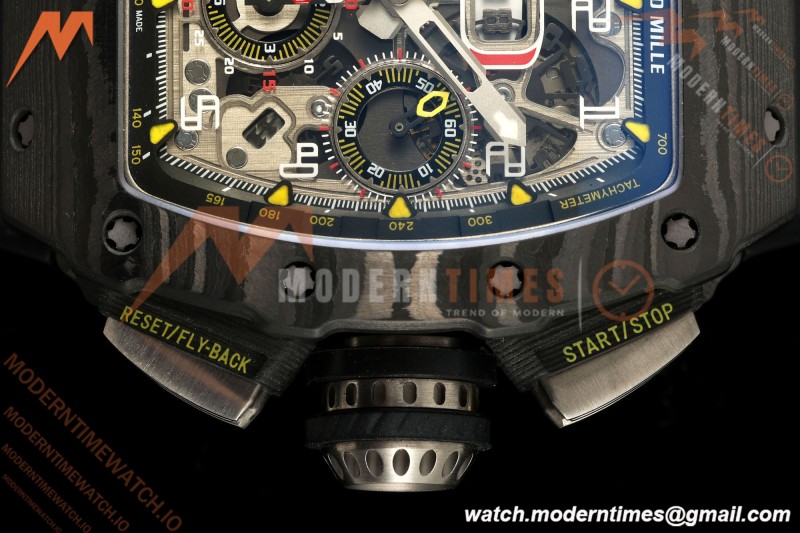 Richard Mille - RM11-03 Annual Calendar Flyback Chrono Black Carbon NTPT/RU Skeleton ABMF RMAC3