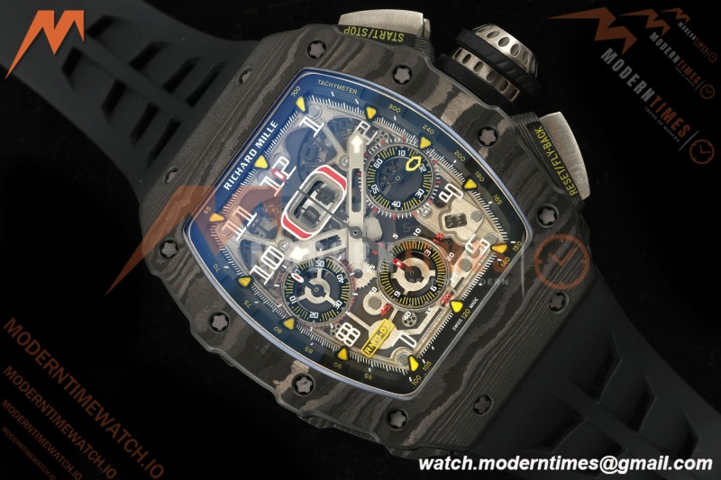 Richard Mille - RM11-03 Annual Calendar Flyback Chrono Black Carbon NTPT/RU Skeleton ABMF RMAC3