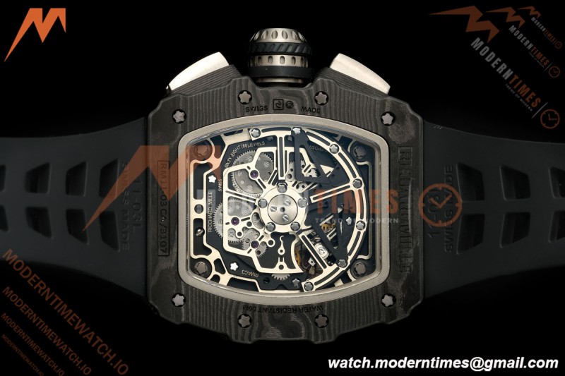 Richard Mille - RM11-03 Annual Calendar Flyback Chrono Black Carbon NTPT/RU Skeleton ABMF RMAC3