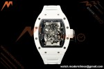 Richard Mille - RM055 Bubba Watson White CER/RU Blk/Blk Rehaut Skeleton A9F RMUL2 Free Sprung