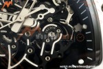 Richard Mille - RM055 Bubba Watson White CER/RU Blk/Blk Rehaut Skeleton A9F RMUL2 Free Sprung