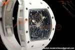 Richard Mille - RM055 Bubba Watson White CER/RU Blk/Blk Rehaut Skeleton A9F RMUL2 Free Sprung