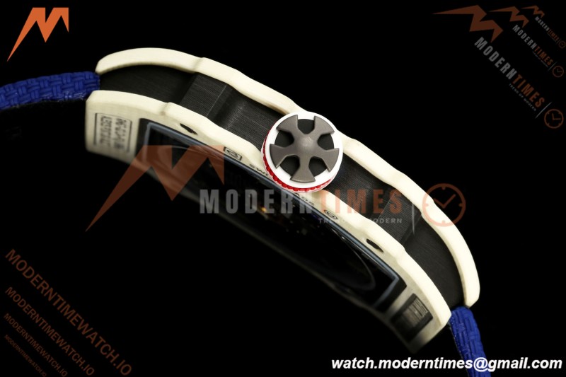 Richard Mille - RM67-02 Alexis White NTPT Blu/Red/Wht/Blk Skeleton AVF CRMA7