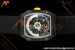 Richard Mille - RM67-02 Black NTPT Yellow/Blk Skeleton Black Strap AVF CRMA7