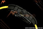 Richard Mille - RM67-02 Black NTPT Yellow/Blk Skeleton Yellow Strap AVF CRMA7