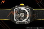 Richard Mille - RM67-02 Black NTPT Yellow/Blk Skeleton Yellow Strap AVF CRMA7