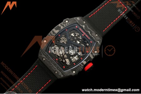 Richard Mille - RM67-02 Black NTPT Black Skeleton Black Strap AVF CRMA7