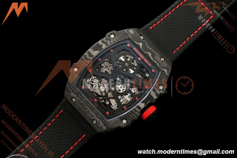 Richard Mille - RM67-02 Black NTPT Black Skeleton Black Strap AVF CRMA7
