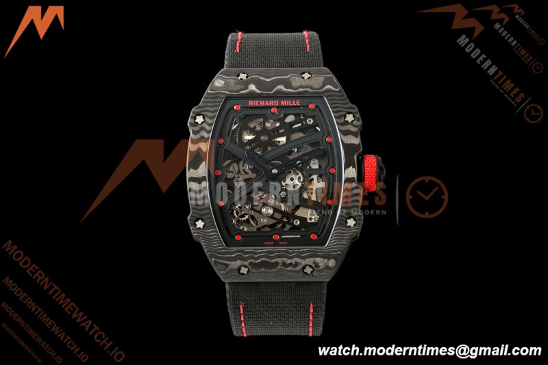 Richard Mille - RM67-02 Black NTPT Black Skeleton Black Strap AVF CRMA7