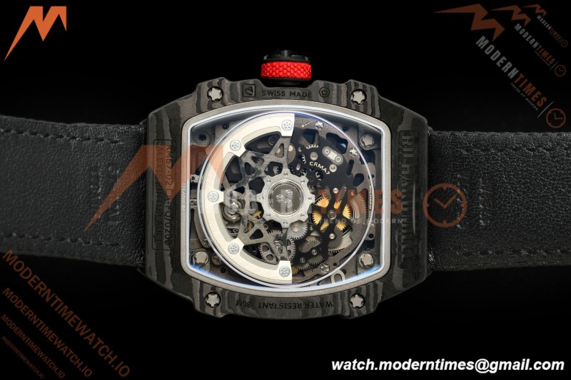 Richard Mille - RM67-02 Black NTPT Black Skeleton Black Strap AVF CRMA7