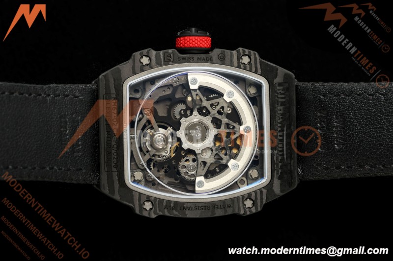 Richard Mille - RM67-02 Black NTPT Black Skeleton Black Strap AVF CRMA7