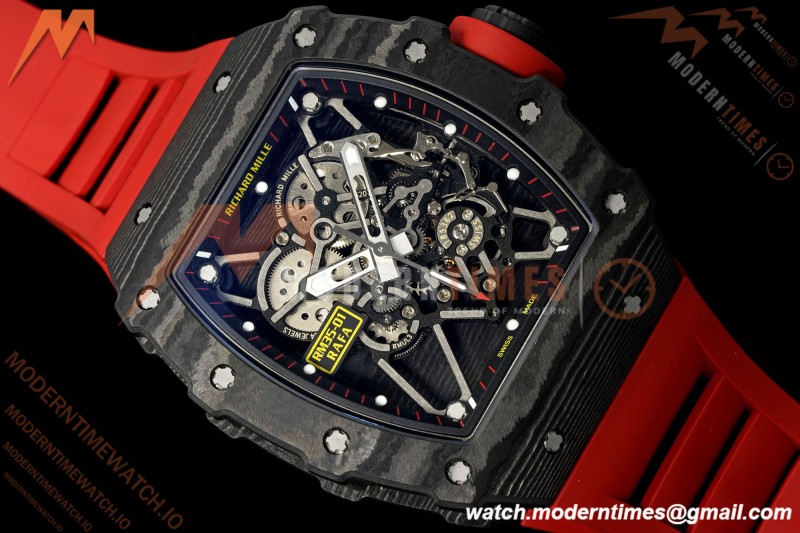 Richard Mille - RM35-01 Rafael Nadal Blk/Red/Red NTPT Skeleton Dial MILLEF RMUL3