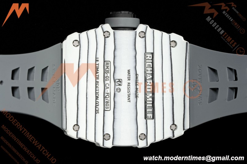 Richard Mille - RM35-01 Rafael Nadal Wht/Gry/Gry Wht NTPT/RU Skeleton Dial MILLEF RMUL3