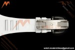 Richard Mille - RM055 Bubba Watson White Legend Black NTPT/RU Blk/Wht Rehaut Skeleton Brushed Ribs BOSS RMUL2 Free Sprung