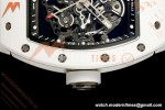 Richard Mille - RM055 Bubba Watson White CER/RU Blk/Blk Rehaut Skeleton Boss RMUL2 Free Sprung