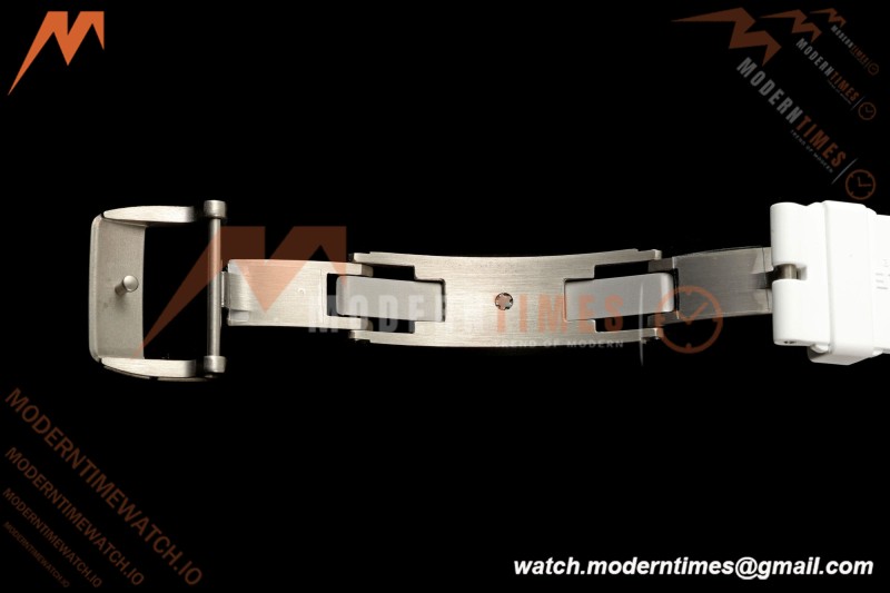 Richard Mille - RM055 Bubba Watson White CER/RU Blk/Blk Rehaut Skeleton Boss RMUL2 Free Sprung
