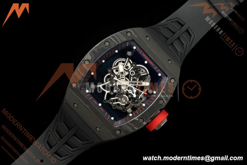 Richard Mille - RM055 Bubba Watson Dark Legend Black NTPT/RU Black Rehaut Skeleton Boss Vaucher RMUL2 Free Sprung