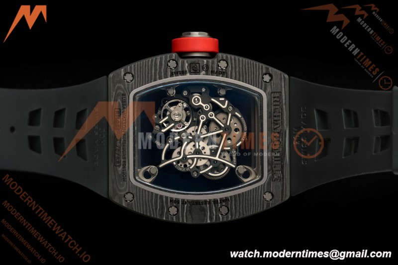 Richard Mille - RM055 Bubba Watson Dark Legend Black NTPT/RU Black Rehaut Skeleton Boss Vaucher RMUL2 Free Sprung