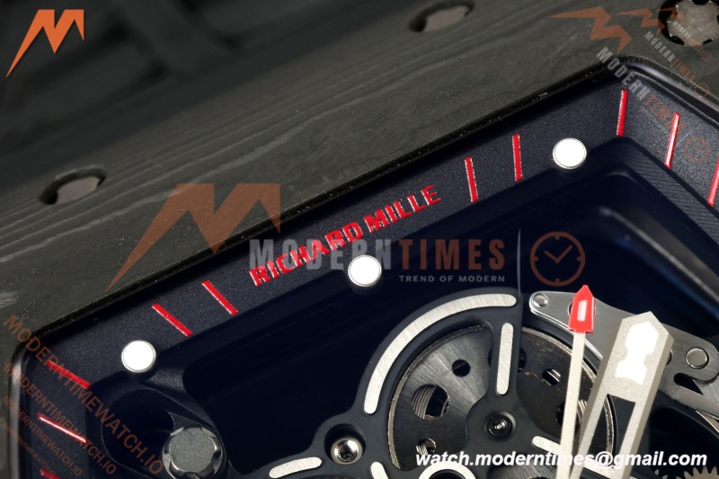 Richard Mille - RM055 Bubba Watson Dark Legend Black NTPT/RU Black Rehaut Skeleton Boss Vaucher RMUL2 Free Sprung