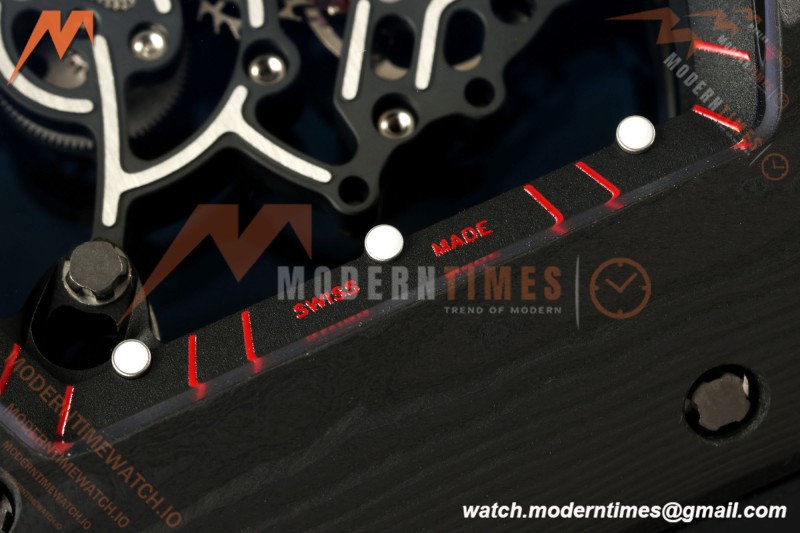 Richard Mille - RM055 Bubba Watson Dark Legend Black NTPT/RU Black Rehaut Skeleton Boss Vaucher RMUL2 Free Sprung