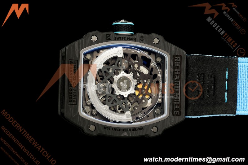Richard Mille - RM67-02 "Sébastien Ogier" Black NTPT Black Skeleton/Blue Elastic UMIF V2 CRMA7