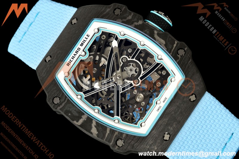 Richard Mille - RM67-02 "Sébastien Ogier" Black NTPT Black Skeleton/Blue Elastic UMIF V2 CRMA7