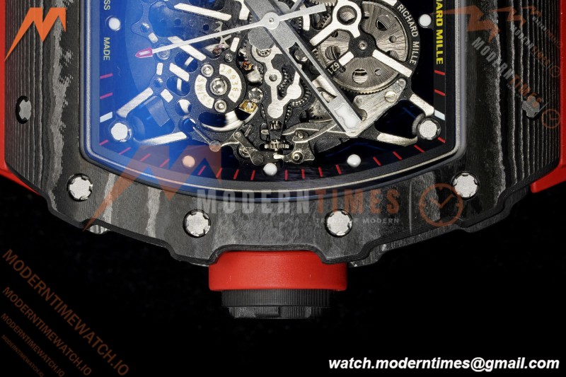 Richard Mille - RM35-02 Rafael Nadal Black NTPT/Red RU Skeleton Dial MILLEF RMUL1