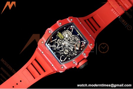 Richard Mille - RM35-02 Rafael Nadal Red NTPT/Red RU Skeleton Dial MILLEF RMUL1