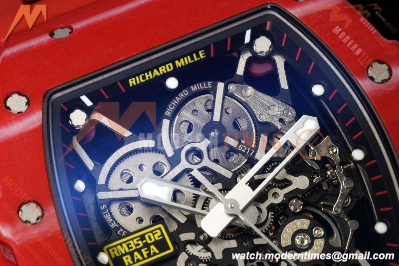 Richard Mille - RM35-02 Rafael Nadal Red NTPT/Red RU Skeleton Dial MILLEF RMUL1