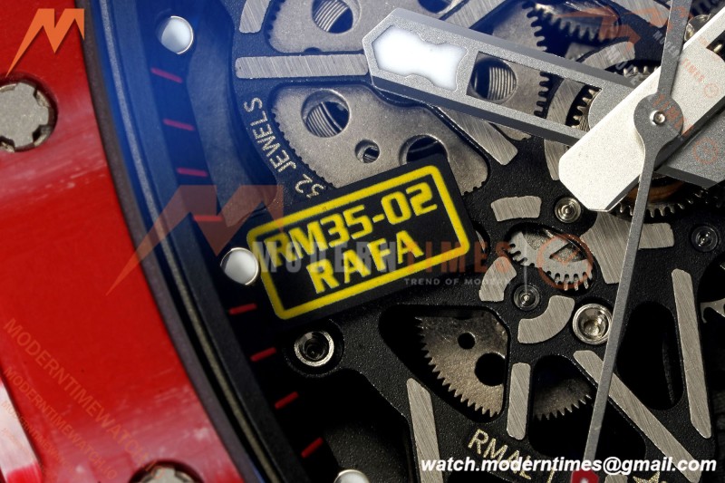 Richard Mille - RM35-02 Rafael Nadal Red NTPT/Red RU Skeleton Dial MILLEF RMUL1