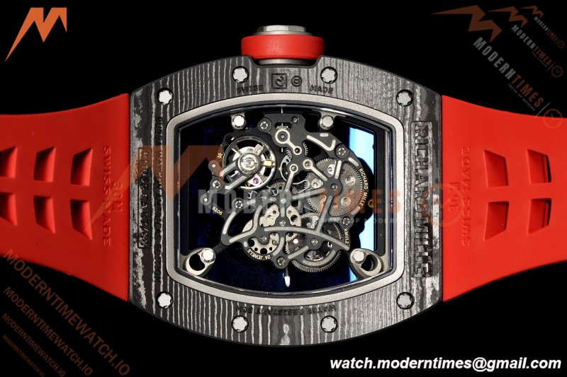 Richard Mille - RM055 Bubba Watson Black NTPT/Red RU Skeleton Dial MILLEF RMUL2