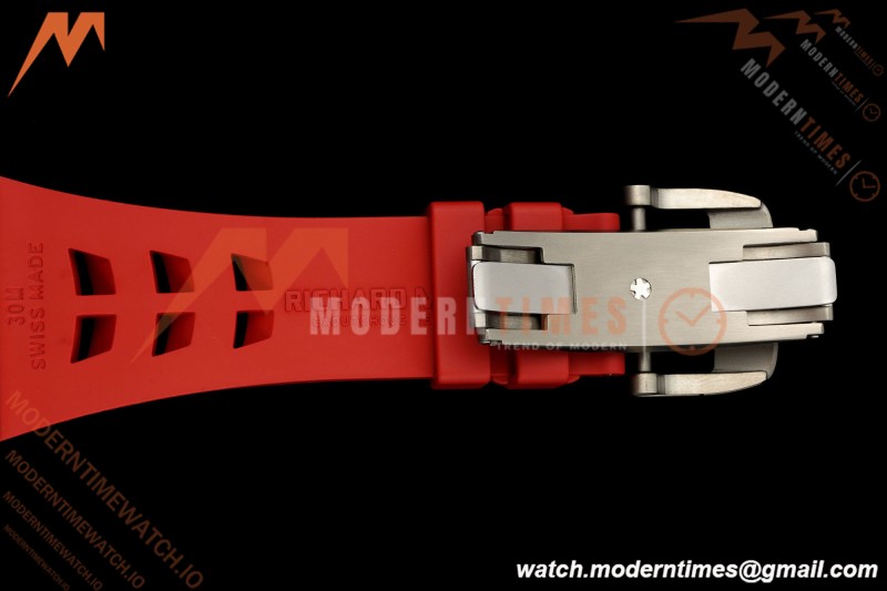 Richard Mille - RM055 Bubba Watson Black NTPT/Red RU Skeleton Dial MILLEF RMUL2