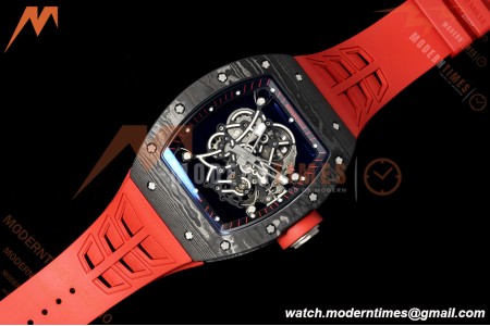 Richard Mille - RM055 Bubba Watson Black NTPT/Red RU Skeleton Dial MILLEF RMUL2