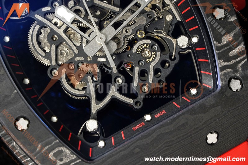 Richard Mille - RM055 Bubba Watson Black NTPT/Red RU Skeleton Dial MILLEF RMUL2