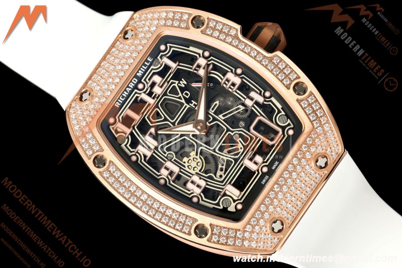 Richard Mille - RM67-01 Dia RG/Wht RU Skeleton Dial AVF CRMA6