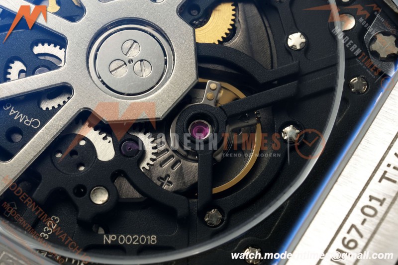 Richard Mille - RM67-01 Ti/Blk RU Blue Skeleton Dial AVF CRMA6