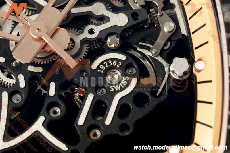 Richard Mille - RM055 Bubba Watson Asia Edition Black NTPT/RU BLK/RG Skeleton MILLEF RMUL2