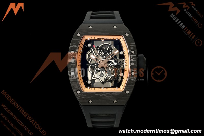 Richard Mille - RM055 Bubba Watson Asia Edition Black NTPT/RU BLK/RG Skeleton MILLEF RMUL2