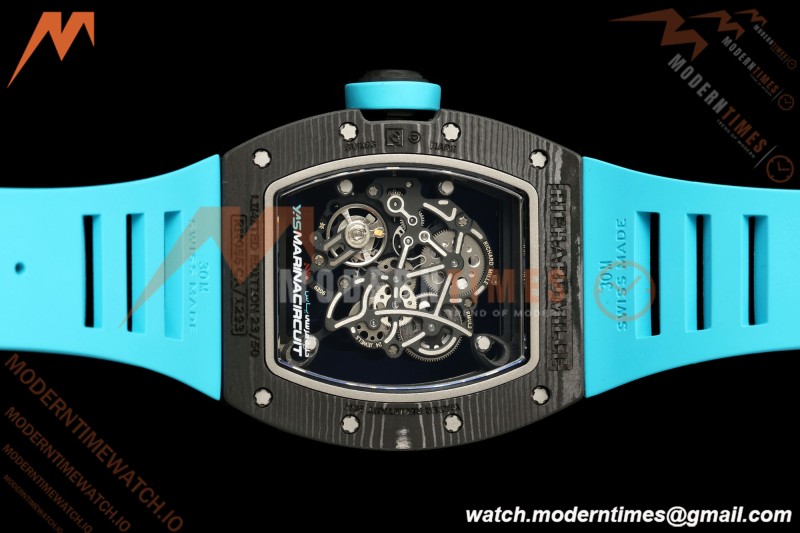 Richard Mille - RM055 Bubba Watson Black NTPT/Blu RU Skeleton Dial MILLEF RMUL2