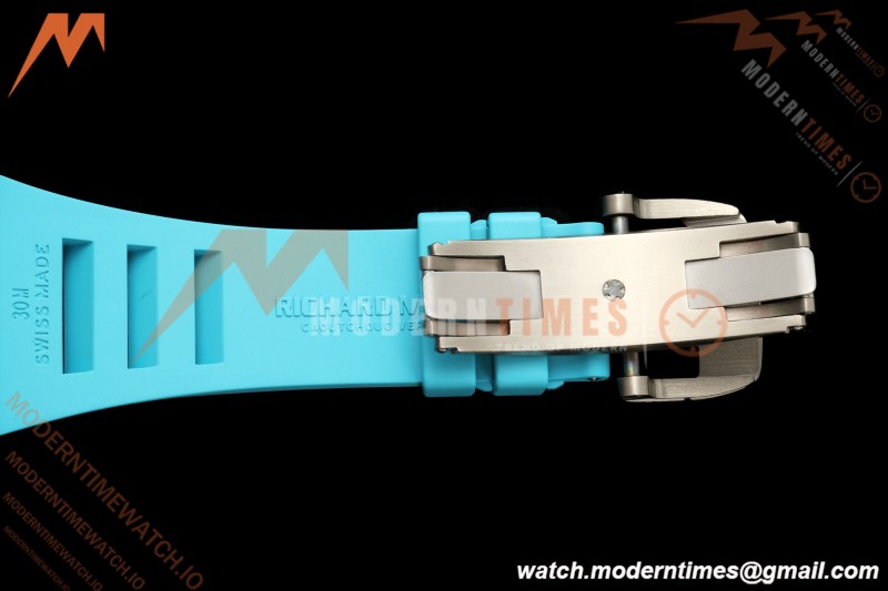 Richard Mille - RM055 Bubba Watson Black NTPT/Blu RU Skeleton Dial MILLEF RMUL2