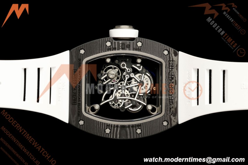 Richard Mille - RM055 Bubba Watson Black NTPT/Wht RU Wht/Blk Skeleton Dial MILLEF RMUL2 Free Sprung