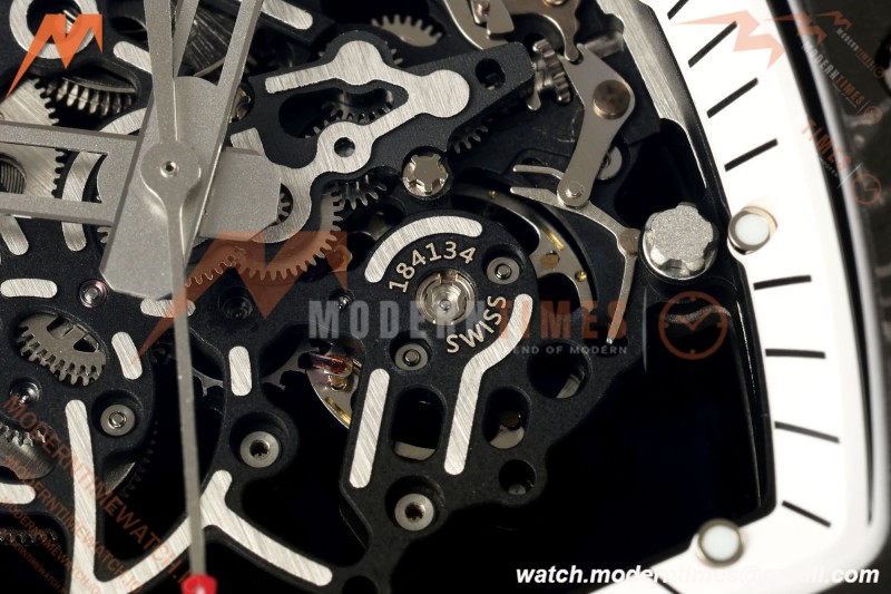 Richard Mille - RM055 Bubba Watson Black NTPT/Wht RU Wht/Blk Skeleton Dial MILLEF RMUL2 Free Sprung