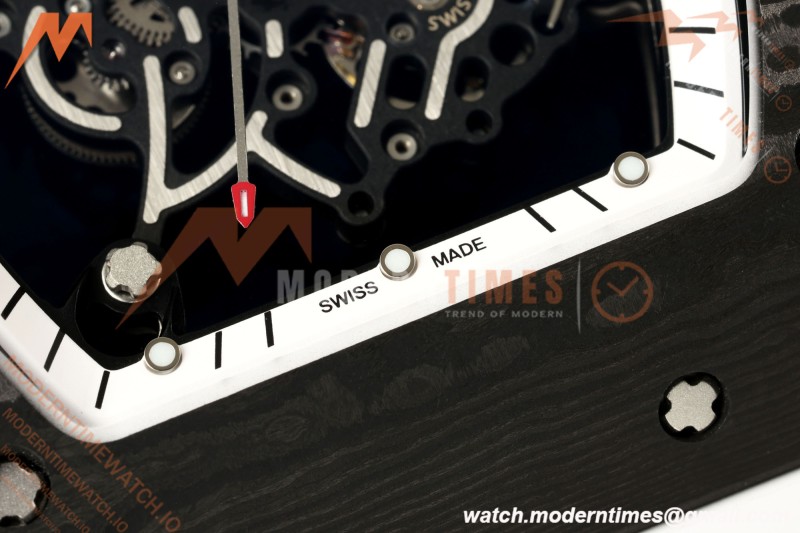 Richard Mille - RM055 Bubba Watson Black NTPT/Wht RU Wht/Blk Skeleton Dial MILLEF RMUL2 Free Sprung